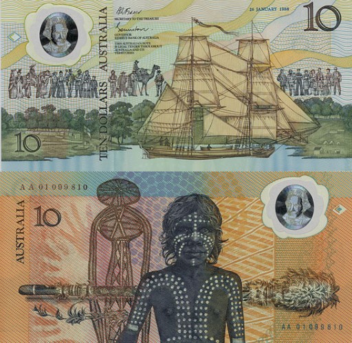 banknote australia ten dollar 1988 10 dollars bicentenary g Custom