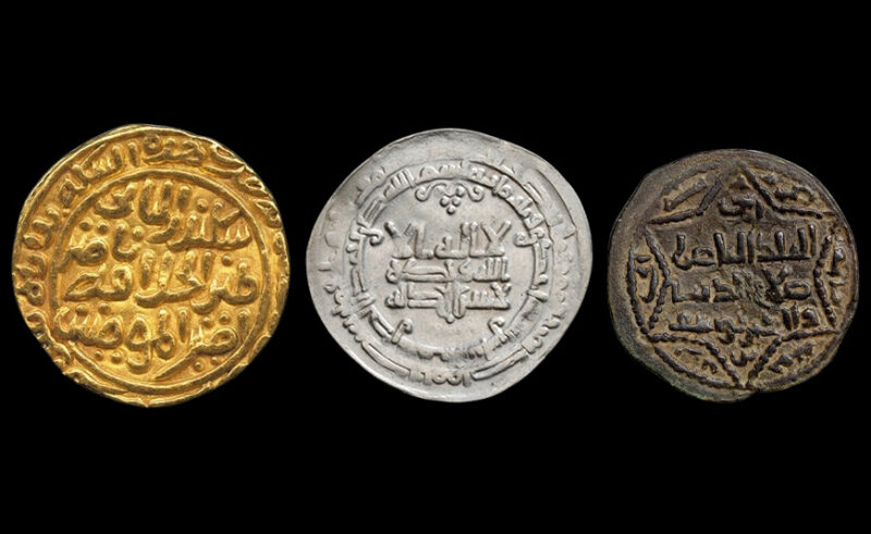 Historical coins are used as examples of numismatics studied in numismatics.